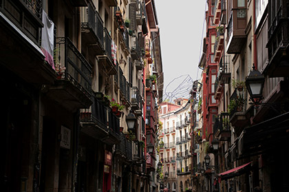 streets of old town bilbao